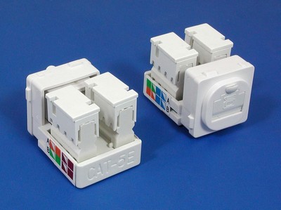  manufactured in China  TM-8128 Cat.5E RJ45 Network Cables Data keystone jack  factory